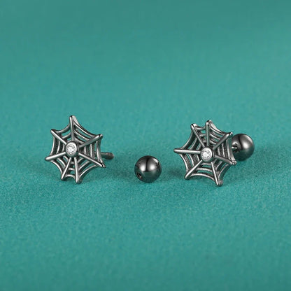 Aretes Telaraña Negra
