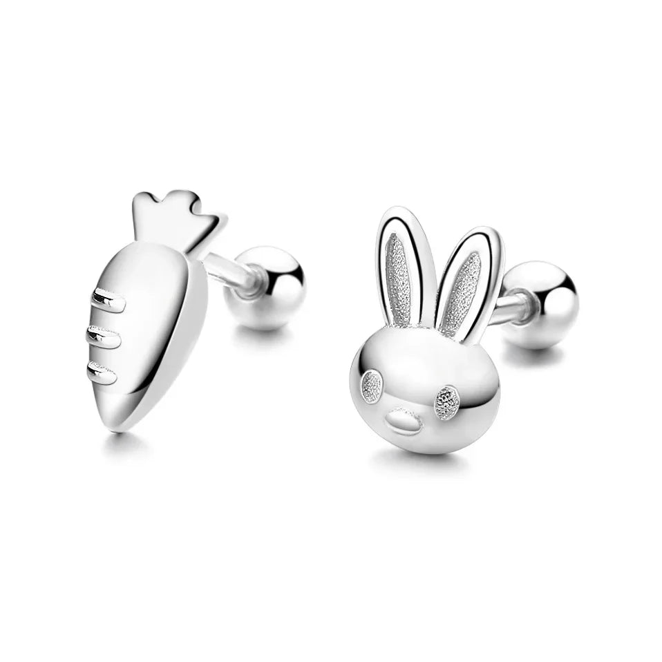 Aretes Conejito y Zanahoria