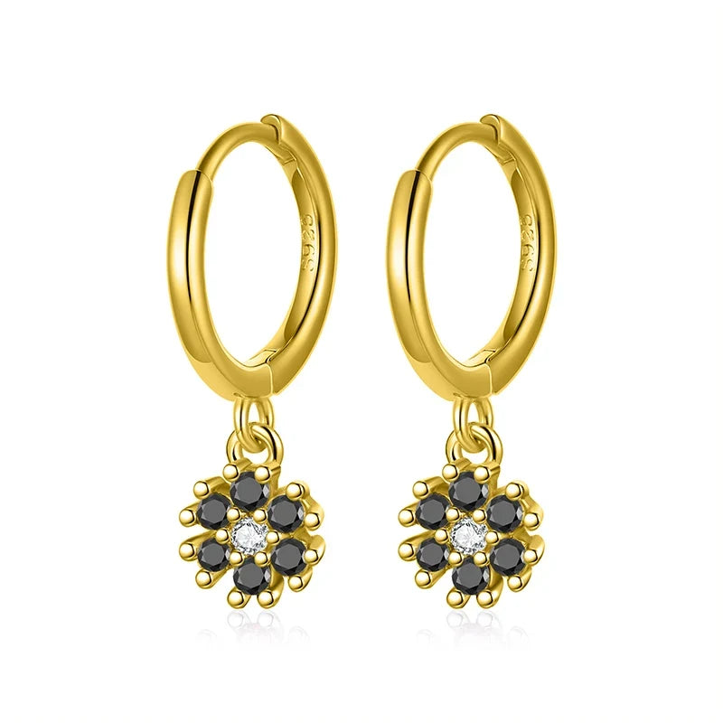 Arracadas Flor con Zirconias