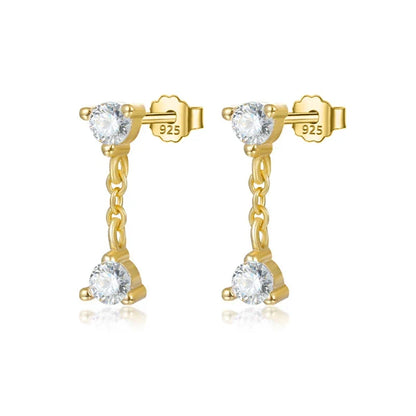 Aretes Flor con Zirconias en Cuatro Estilos