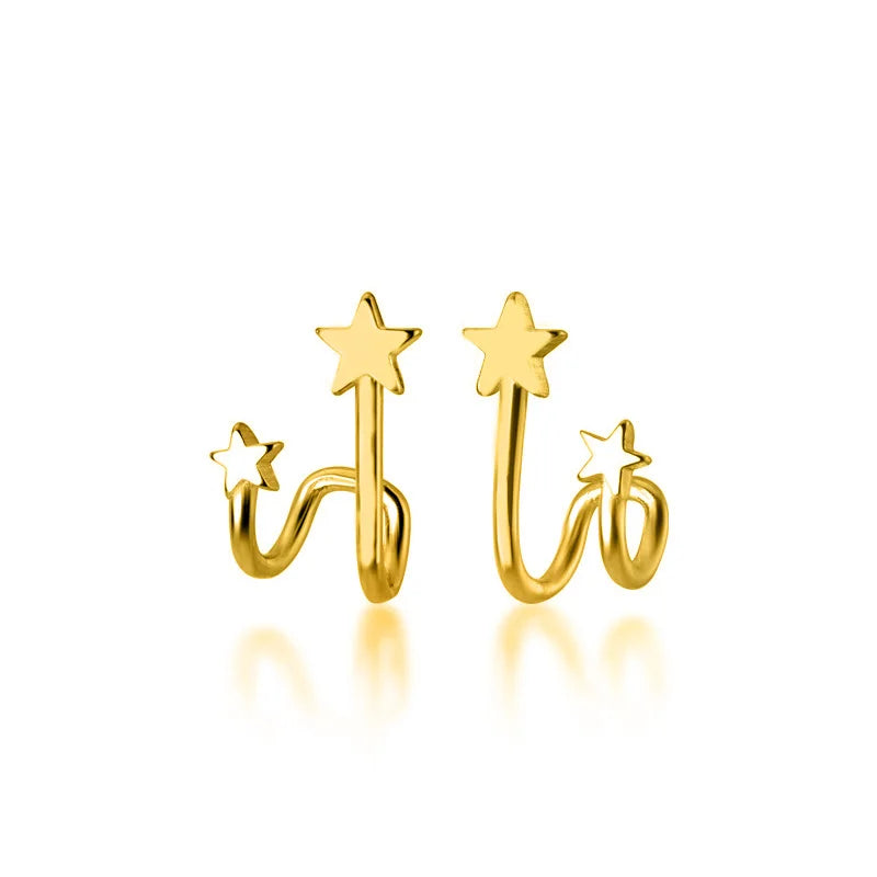 Aretes Doble Estrella