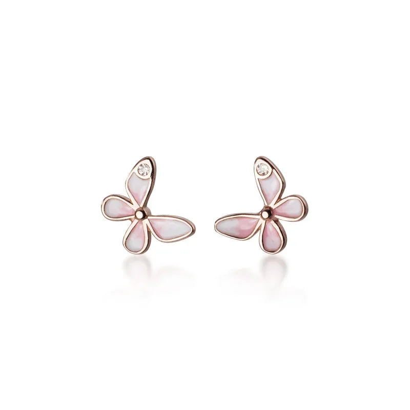 Aretes Mariposa Esmaltada