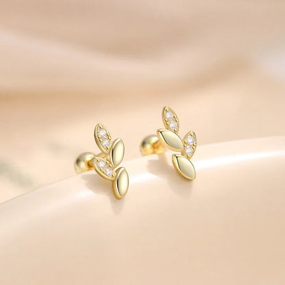 Aretes Hoja Minimalista
