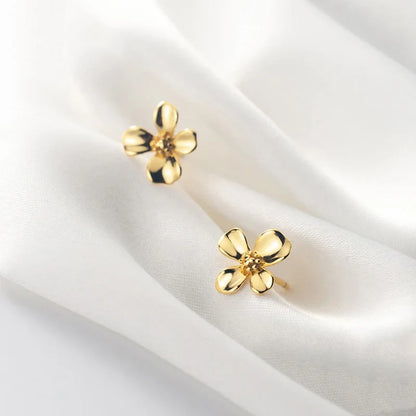 Aretes Flor Dorada