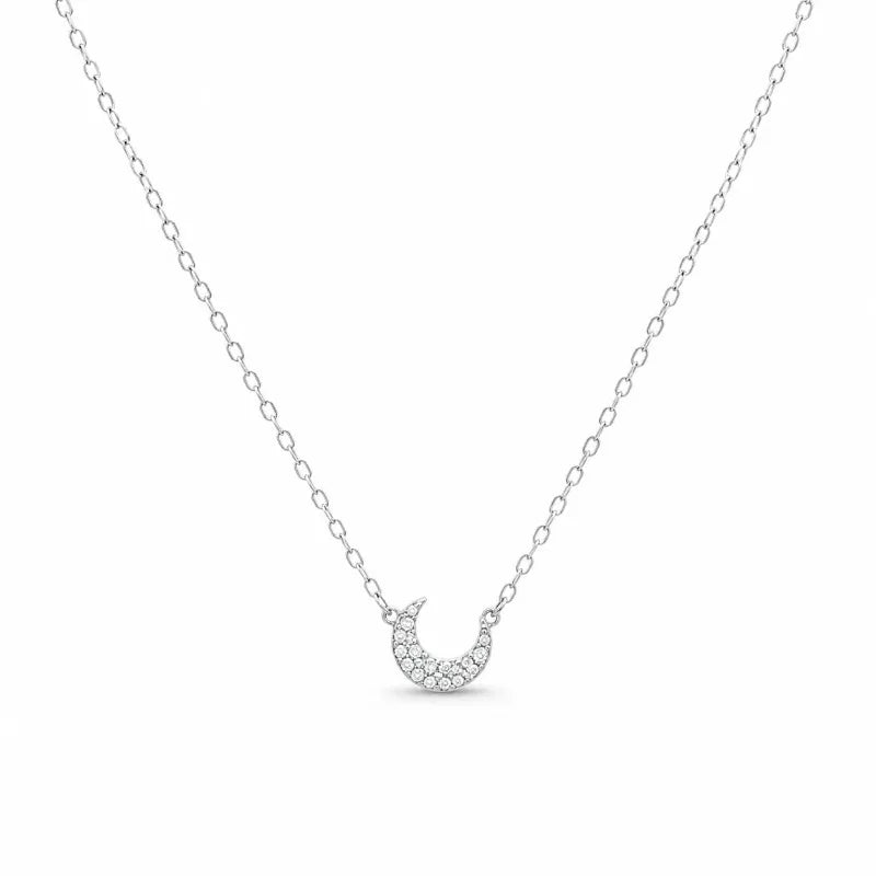 Collar Luna con Zirconias