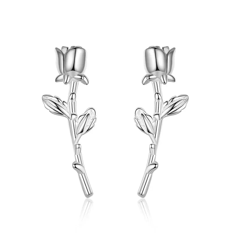 Aretes Flor de Rosa Romántica