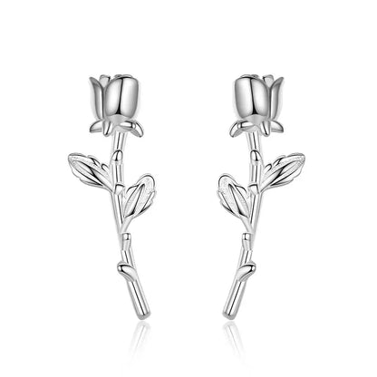 Aretes Flor de Rosa Romántica