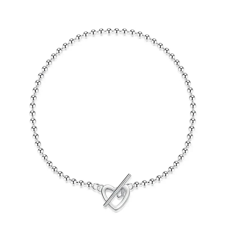 Pulsera de Bolitas con Corazón o Estrella