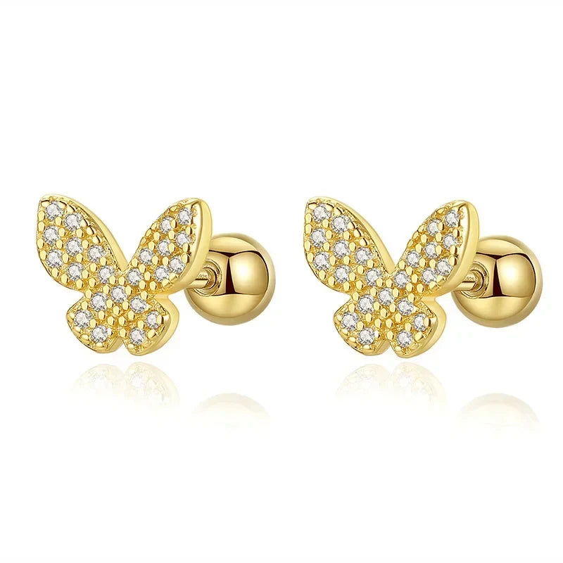 Aretes Mariposa Centelleante