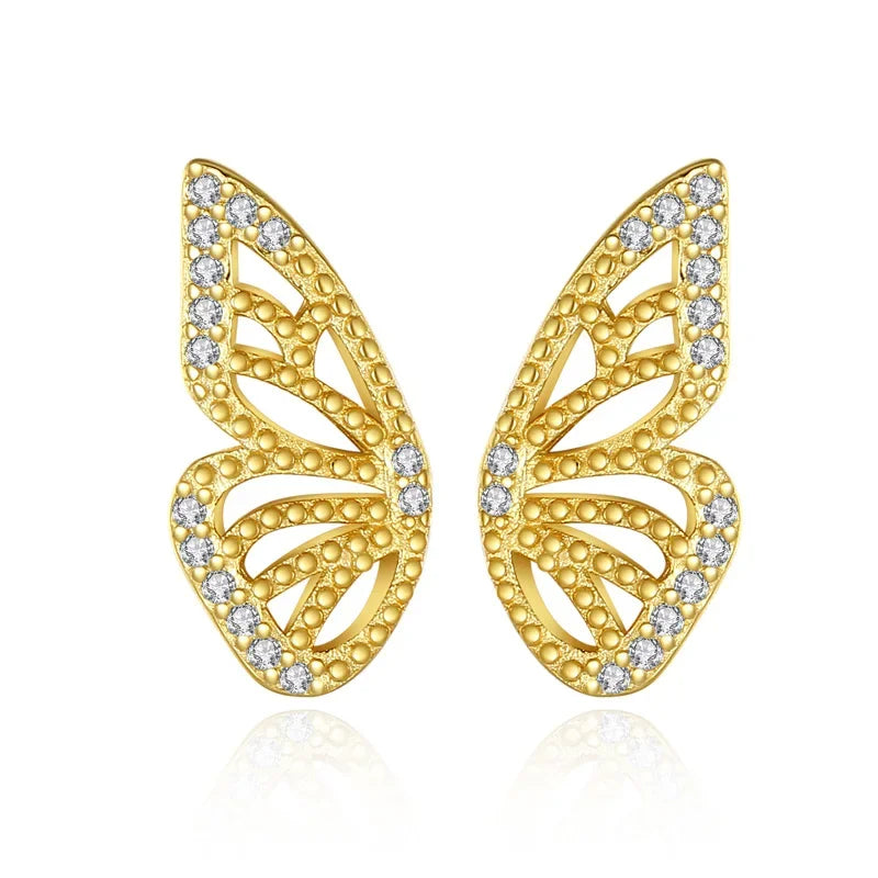 Aretes Mariposa con Zirconias