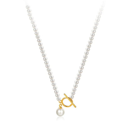 Collar de Perlas con Cierre de Barra