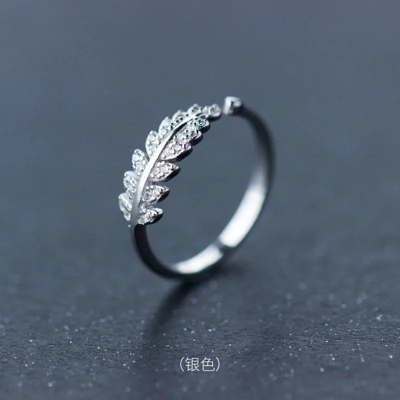 Anillo Hojas Abierto