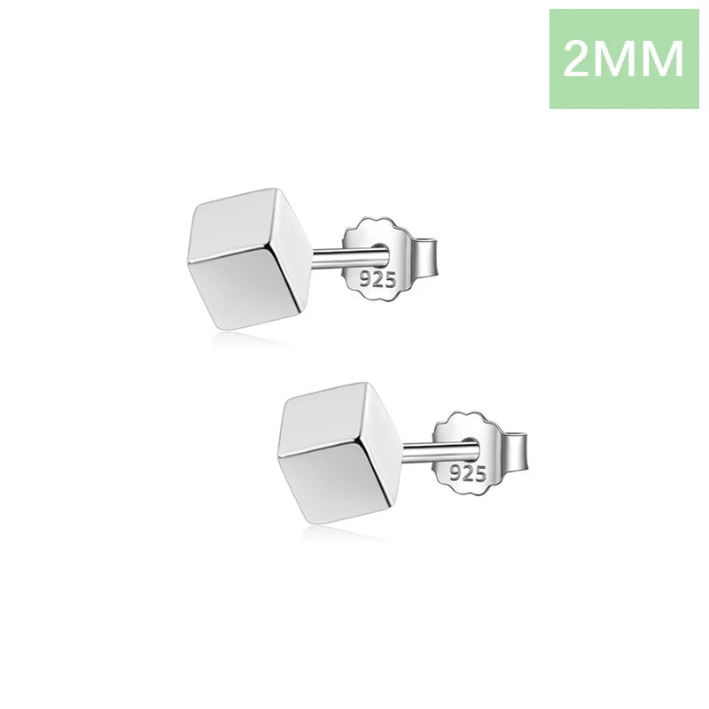 Aretes Cuadrado Geométrico