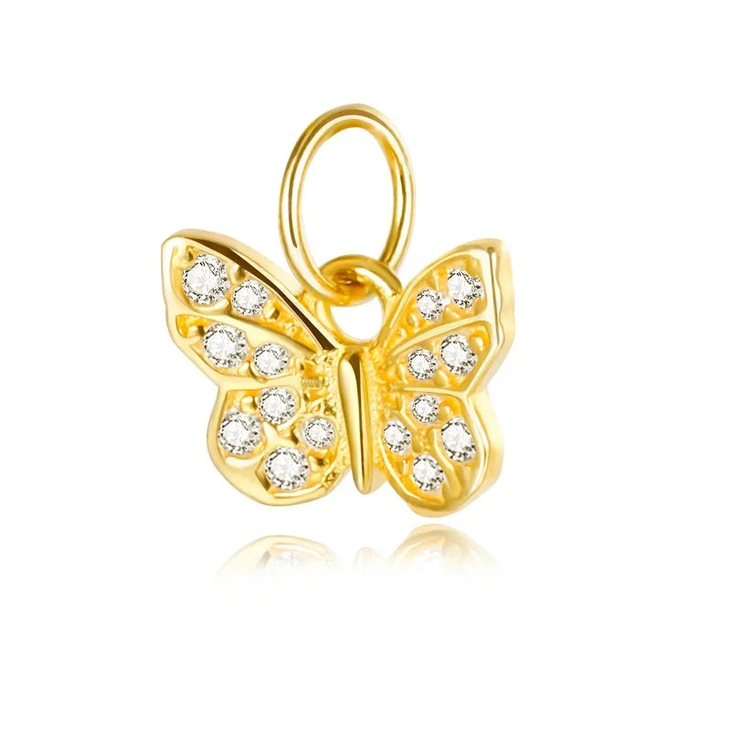Dije Mariposa con Zirconia para Collar