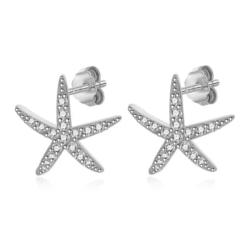 Aretes Estrella de Mar con Zirconias