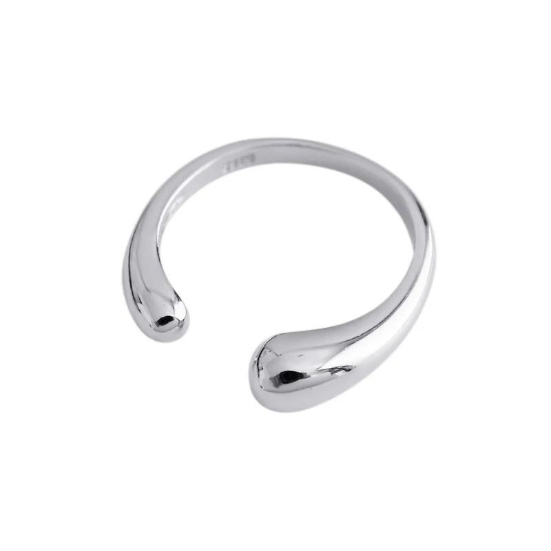 Anillo Gota Irregular Abierto