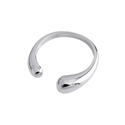 Anillo Gota Irregular Abierto