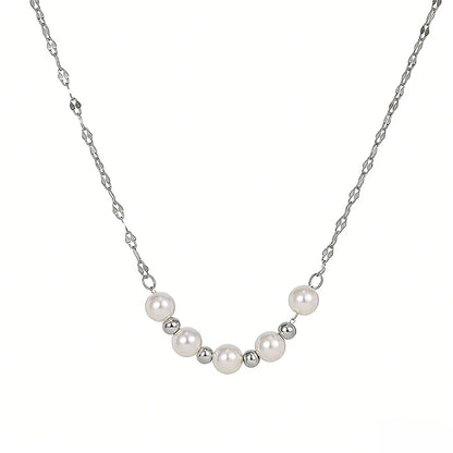 Collar Corto con Perla