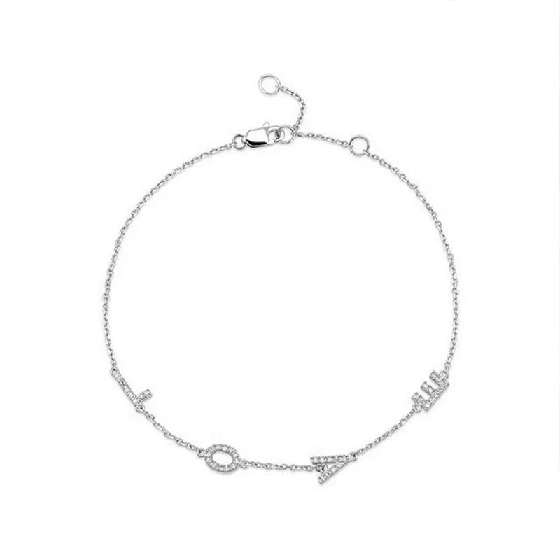 Pulsera LOVE con Zirconias