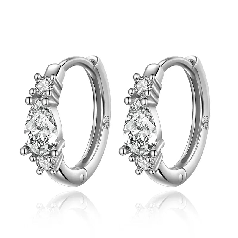 Arracadas con Gota de Zirconia