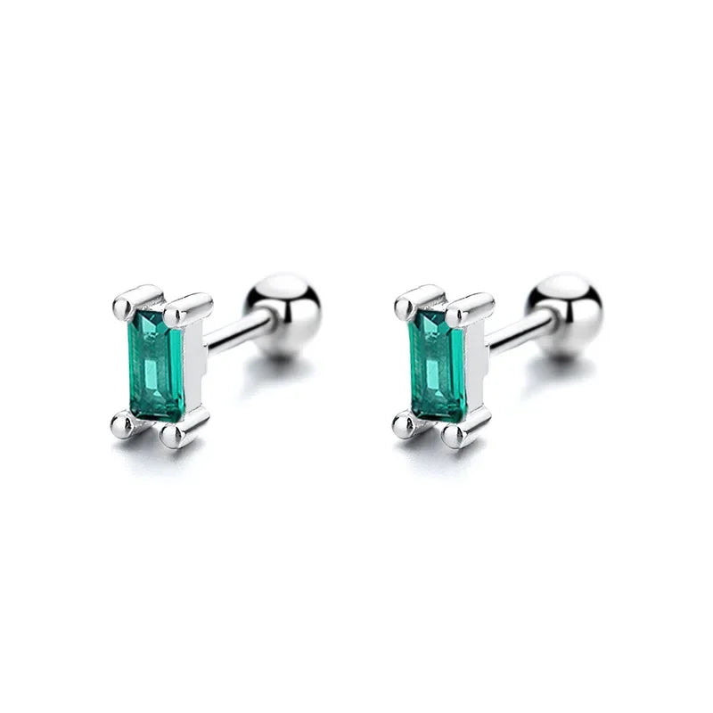 Aretes Mini Barrita con Cierre de Rosca
