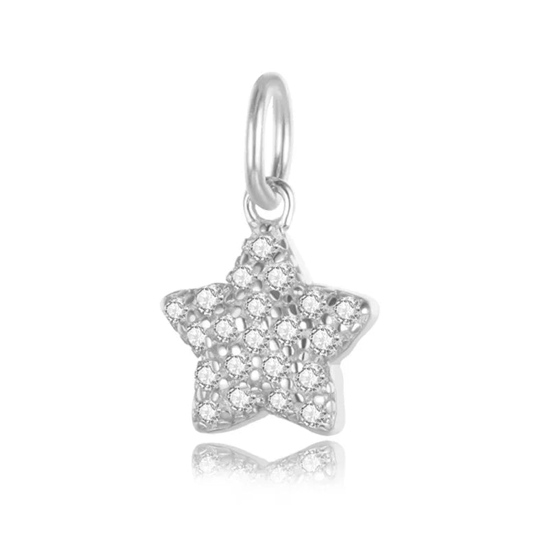 Dije Estrella Deslumbrante en Tres Tonos