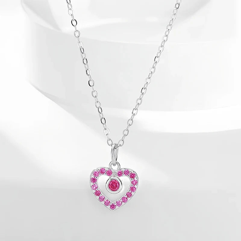 Collar Corazón de Color