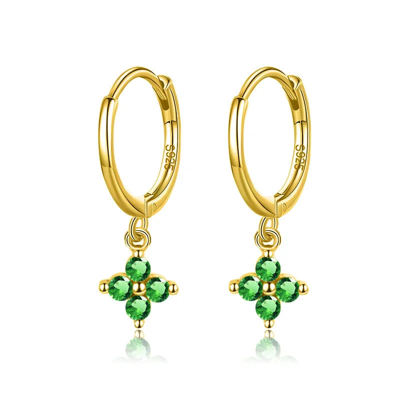 Arracadas con Zirconia en Seis Colores