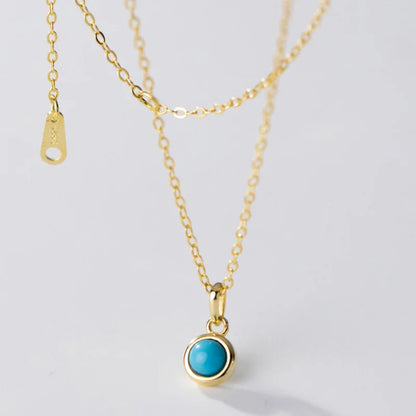 Collar con Dije Redondo Minimalista