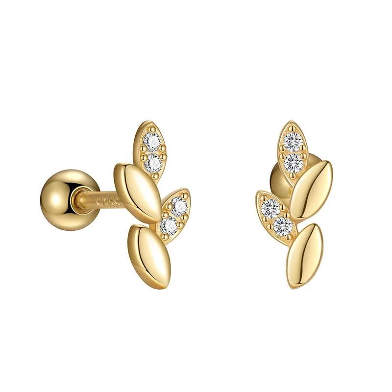 Aretes Hoja Minimalista