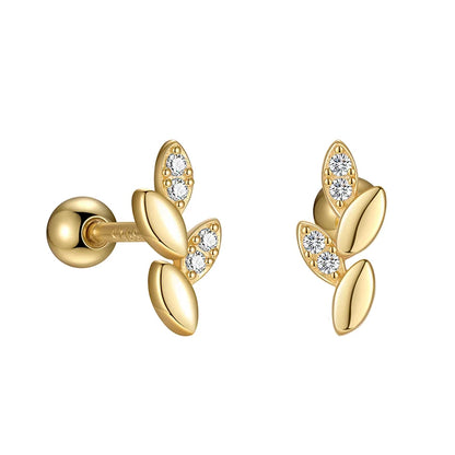 Aretes Hoja Minimalista