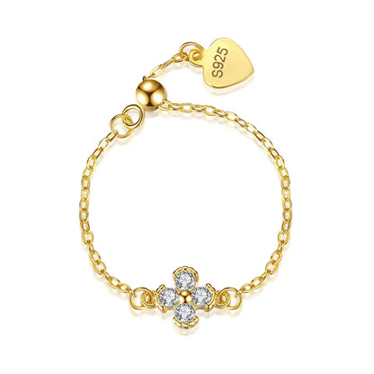 Anillo Cadena Infinito o Flor