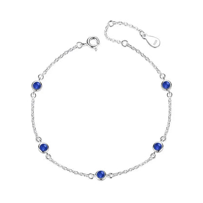 Pulsera con Zirconias Redondas