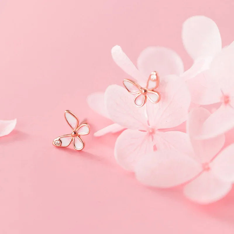 Aretes Mariposa Esmaltada