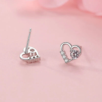 Aretes Corazón con Zirconias