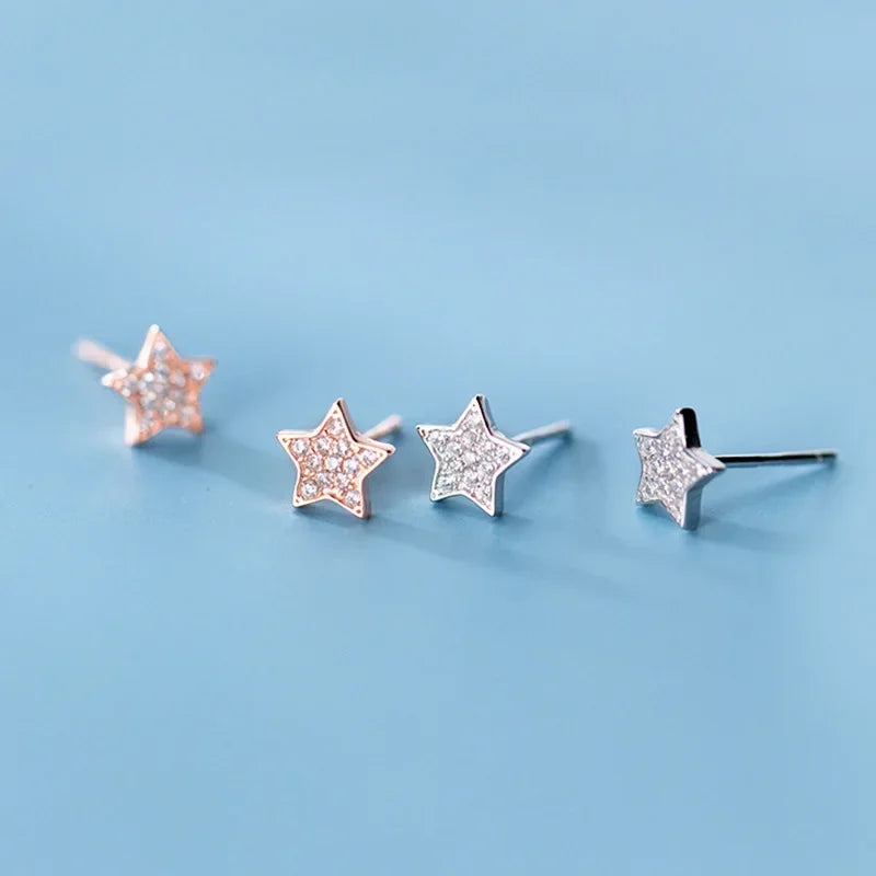 Aretes Estrella con Zirconias Deslumbrantes