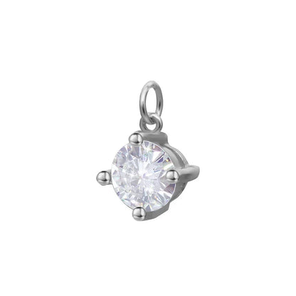 Dije Mini Cuadrado con Zirconia