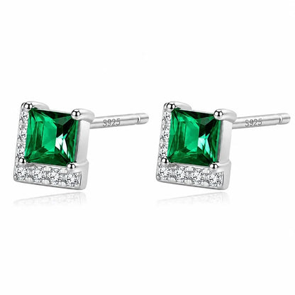Aretes Zirconia Cuadrada