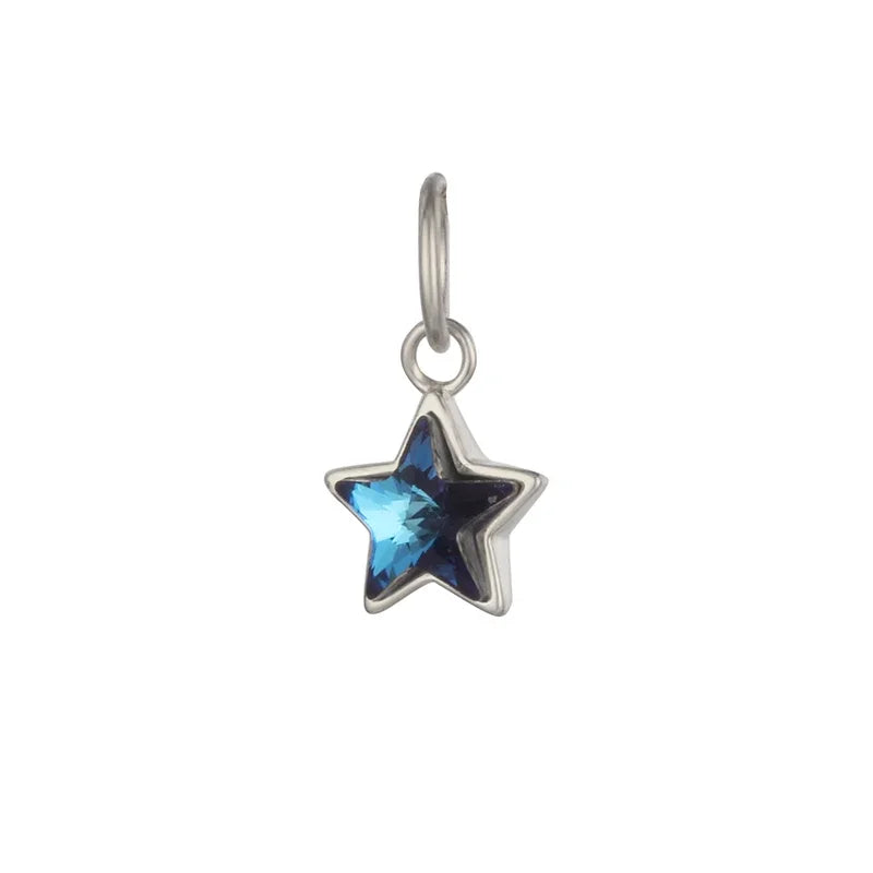 Dije Estrella con Zirconia Azul