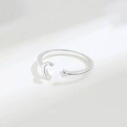 Anillo Luna y Estrella Ajustable