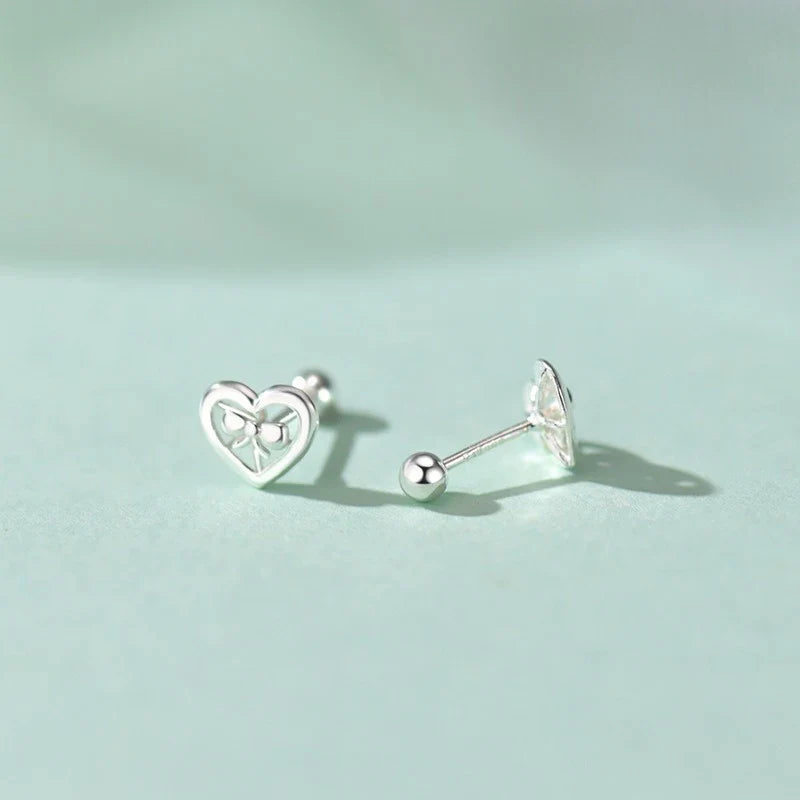 Aretes Moño Corazón