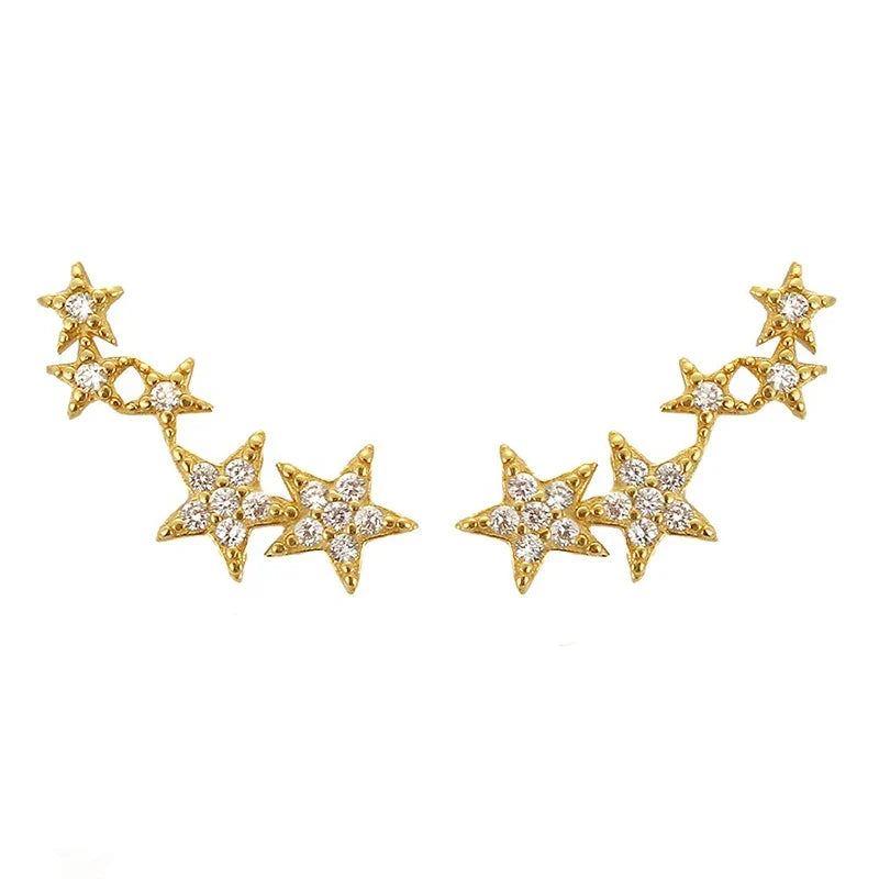 Aretes Estrella con Zirconias