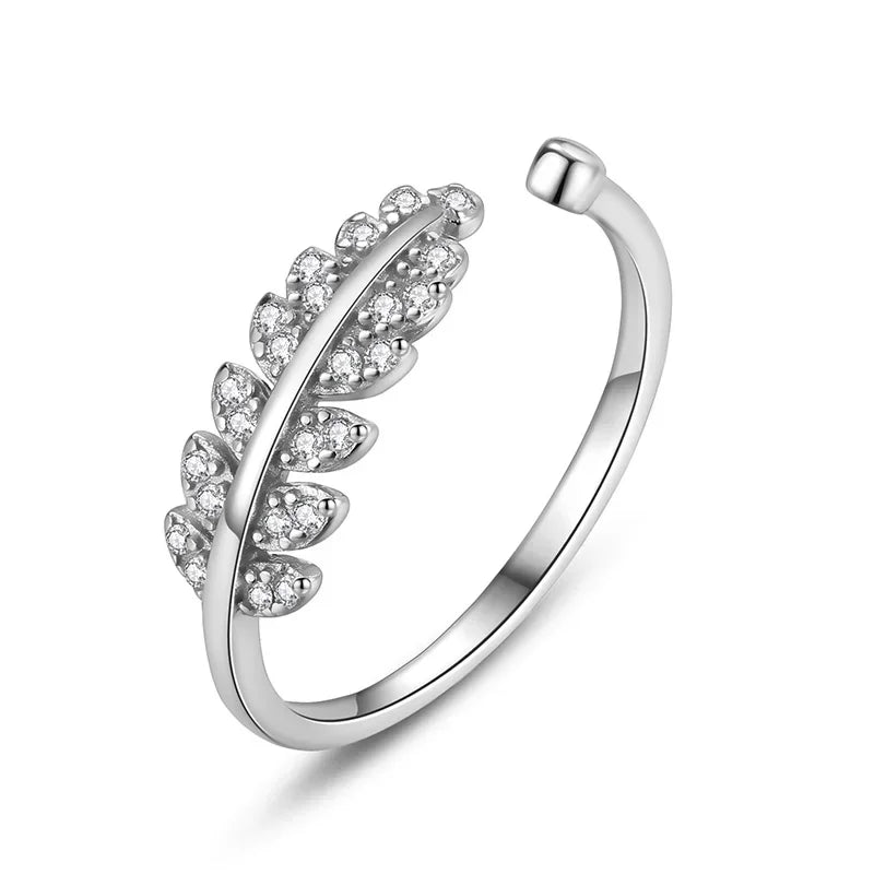 Anillo Hojas Abierto