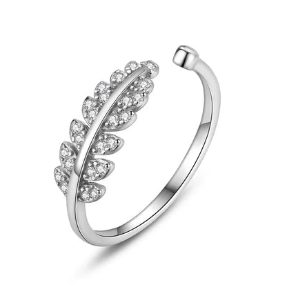 Anillo Hojas Abierto