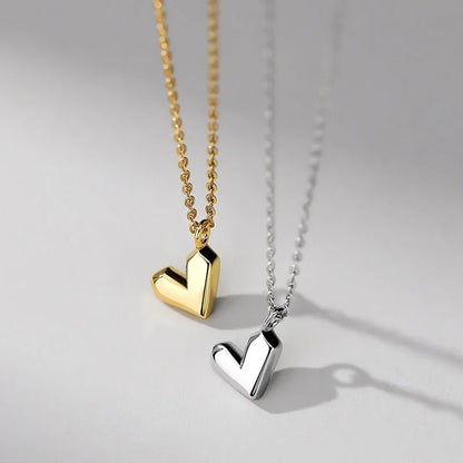 Collar Corazón Geométrico