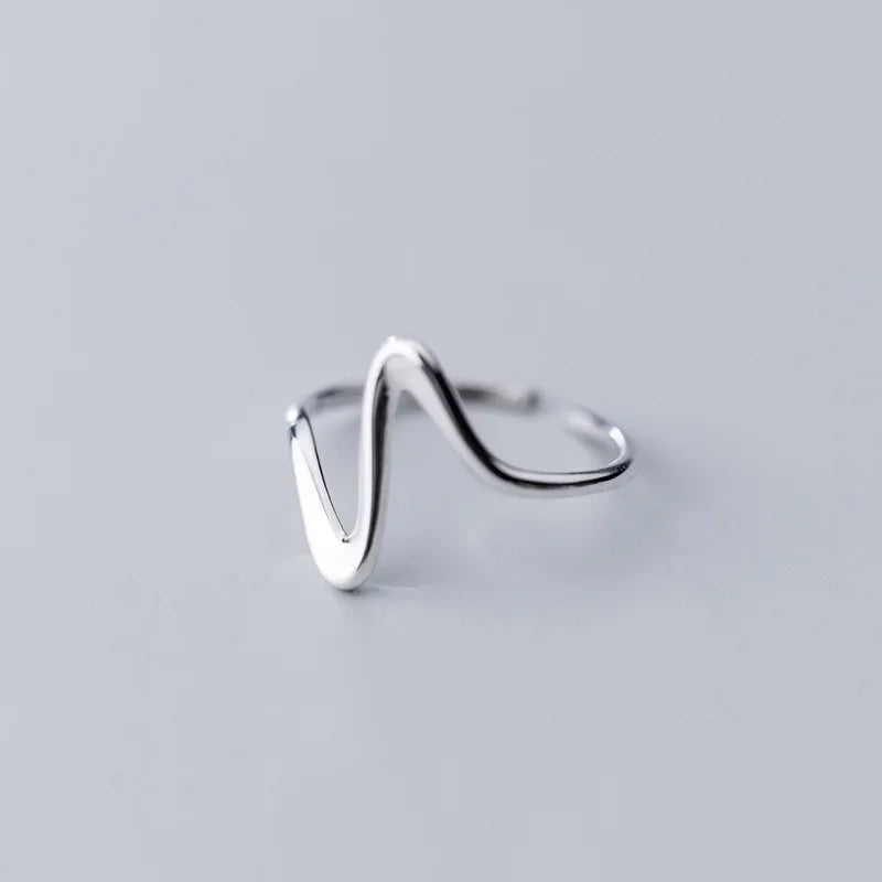 Anillo Coctel Serpiente Ondulada