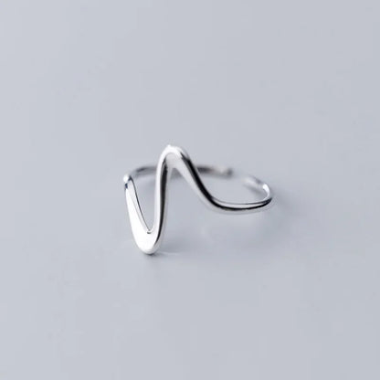 Anillo Coctel Serpiente Ondulada