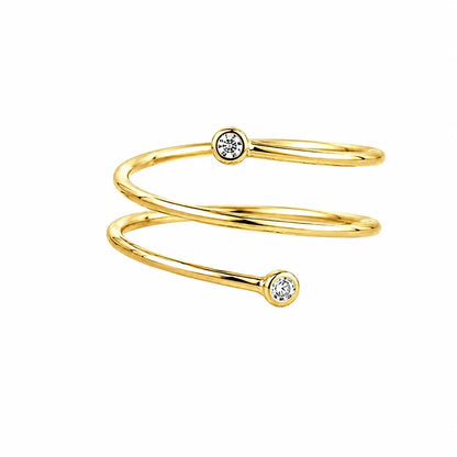 Anillo Abierto Envolvente de Tres Capas