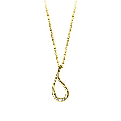 Collar Gargantilla Gota con Zirconias