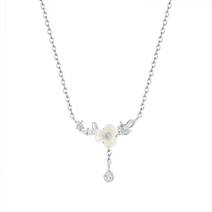Collar Gardenia con Zirconias